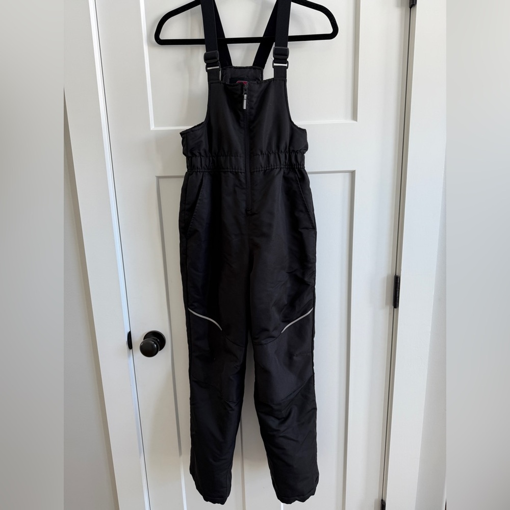 Swiss Tech Kids Black Snow Bibs Overalls Pants Size Large 10/12 B
